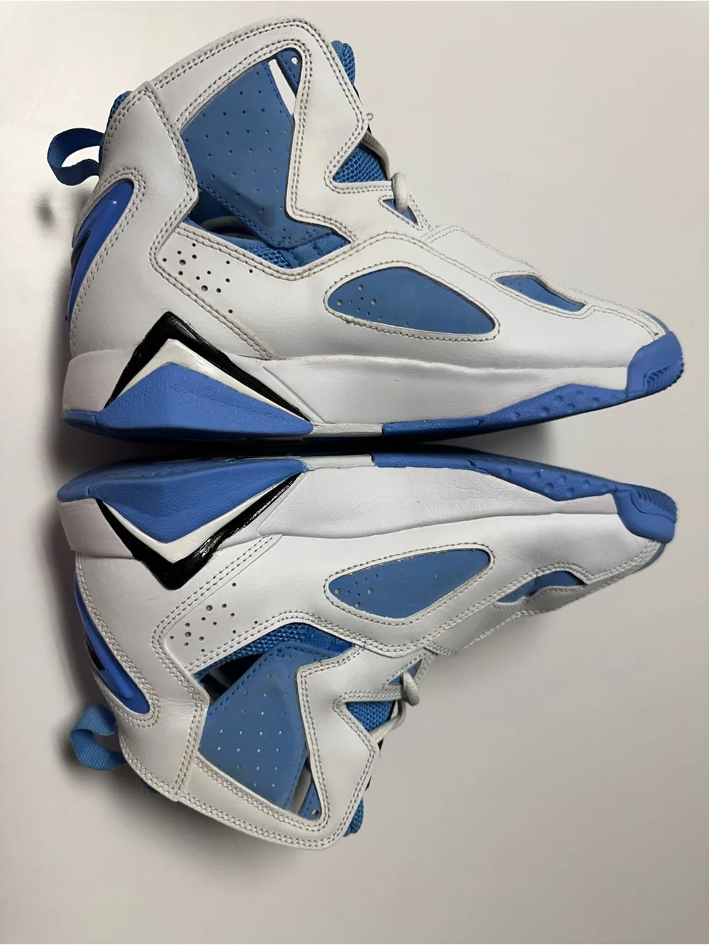 Jordan True Flight -White and University blue with Black Accents - Men’s 8.5